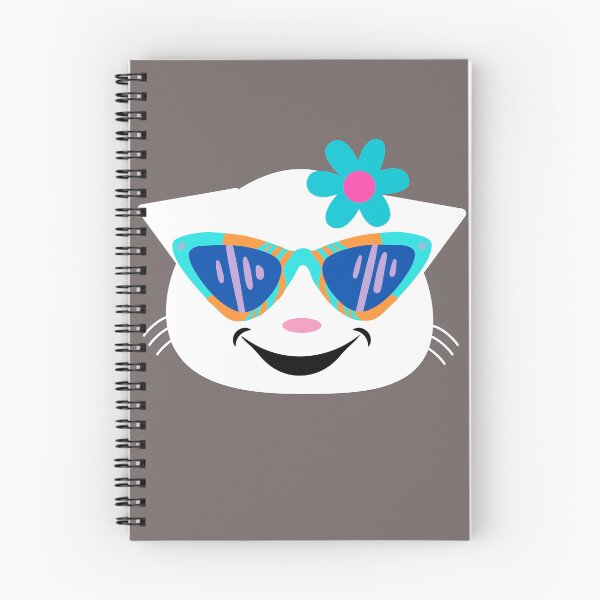 Item preview, Naughty kitty face with glasses and flowers. Sweet kitty in vintage style. designed and sold by EMIPRINCESS.
