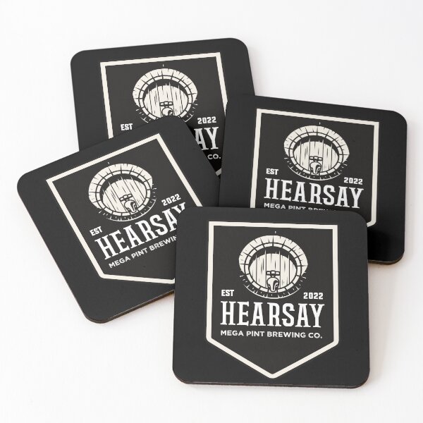 Item preview, Hearsay Brewing Company - Hearsay Brewing Co  court quote  designed and sold by Raiko-art.