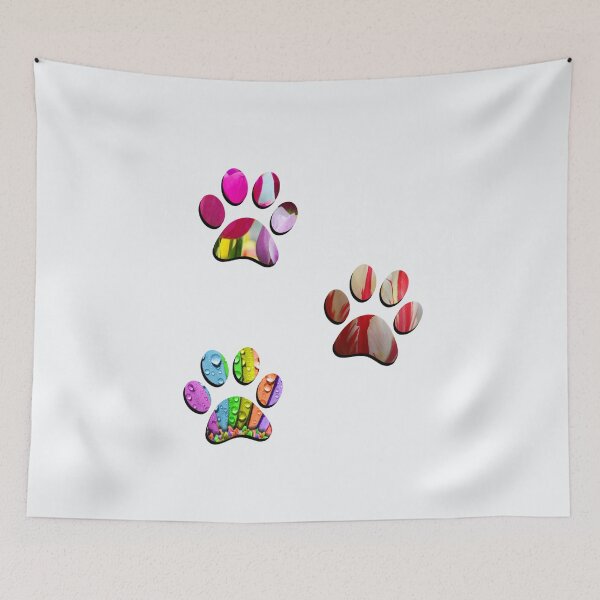Item preview, Floral Paw Print Trio designed and sold by DonmedPro1.