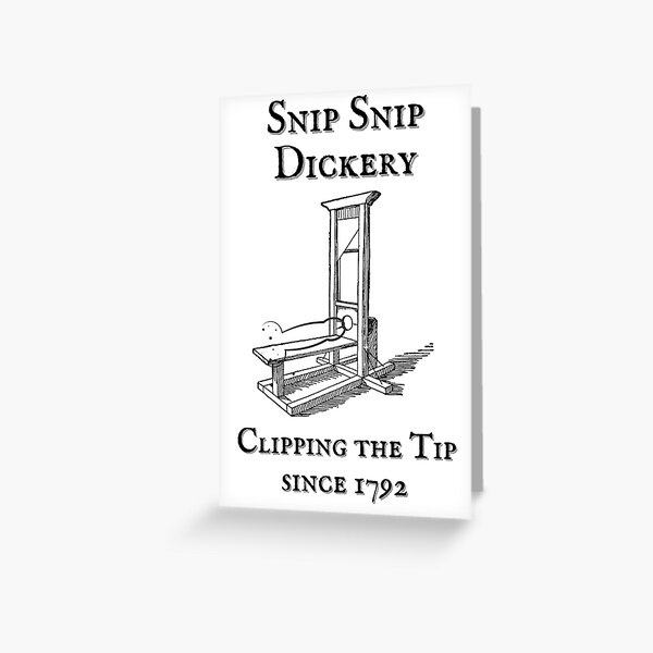 Snip Snip Dickery Grußkarte