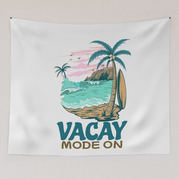 Item preview, Vacay Mode On Funny Vacation Beach Lover designed and sold by SharpThreadZ.