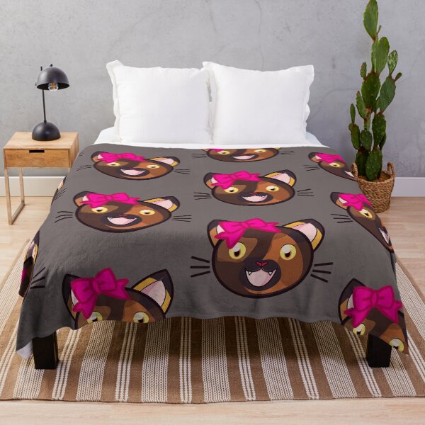 Item preview, Spotted cat face with bow. Sweet feline, sweet vintage kitty. designed and sold by EMIPRINCESS.