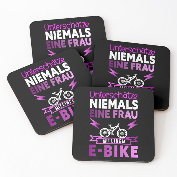 Item preview, Never underestimate a woman with an e-bike bike bmx mtb bike designed and sold by Gordenwear.