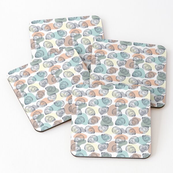 Item preview, Elegant seamless pattern in trendy colors with seashells designed and sold by Alinart16.