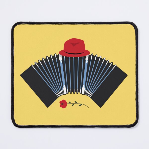 Item preview, Argentine Tango Bandoneon, Fedora and Rose Art designed and sold by infinitetango.