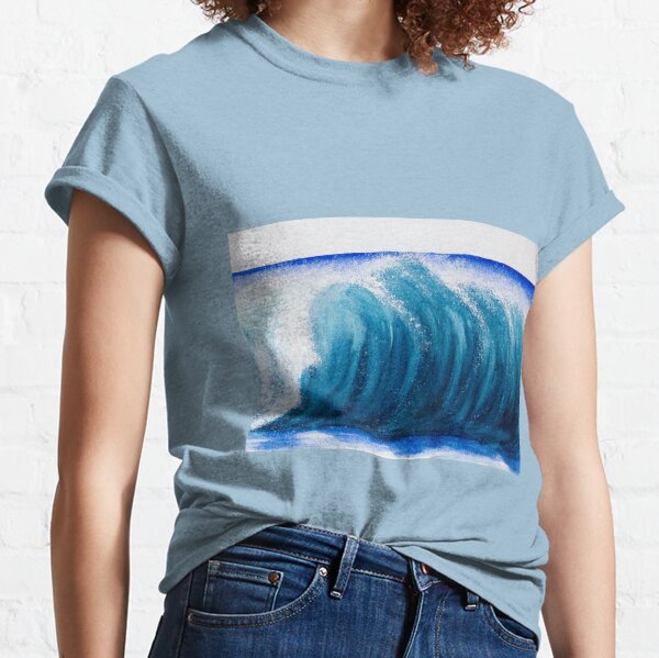 Blue wave in watercolour Classic T-Shirt
