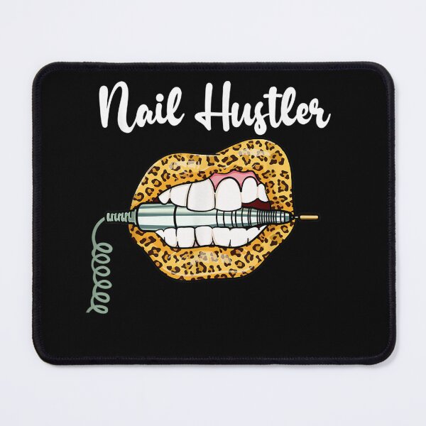 Item preview, Leopard Lips With Nail Technician Drill Cool Nail Hustler designed and sold by LeCrayon.