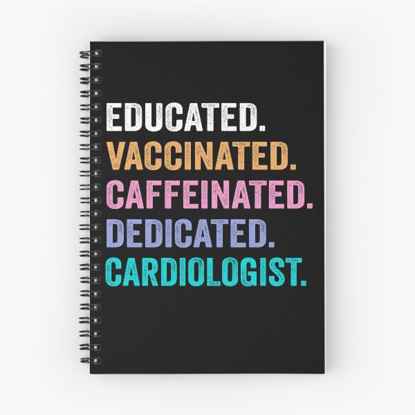 Item preview, Educated Vaccinated Caffeinated Dedicated cardiologist shirt, Funny cardiologist Christmas Gift designed and sold by xlnv.