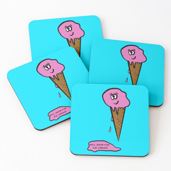 Item preview, Will Swim for Ice Cream designed and sold by frenchnessie.