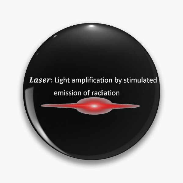 Item preview, Laser definition, light amplification by stimulated emission of radiation dark version designed and sold by NoetherSym.