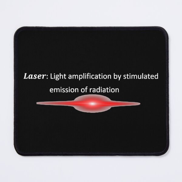 Item preview, Laser definition, light amplification by stimulated emission of radiation dark version designed and sold by NoetherSym.