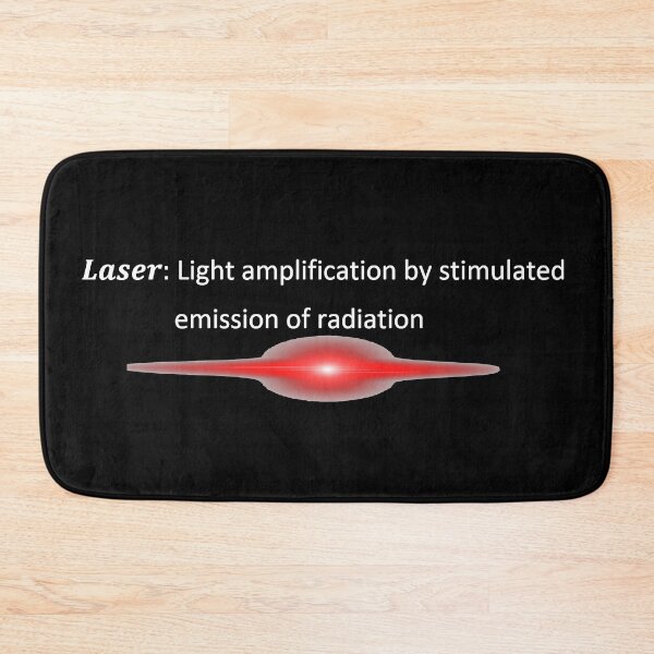 Item preview, Laser definition, light amplification by stimulated emission of radiation dark version designed and sold by NoetherSym.