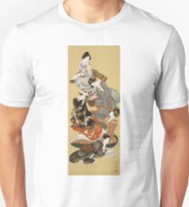 Hokusai Katsushika - Five Beautiful Women Unisex T-Shirt