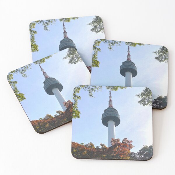 Item preview, Namsan Tower with a Touch of Fall Colors - Seoul, South Korea Photographs designed and sold by YemmyZImages.