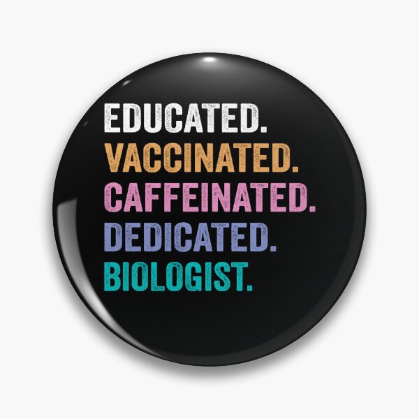 Item preview, Educated Vaccinated Caffeinated Dedicated biologist shirt, Funny biologist Christmas Gift designed and sold by xlnv.