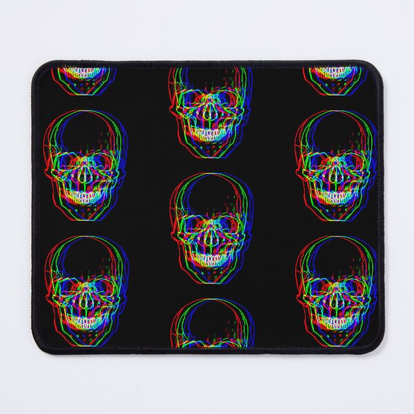 Item preview, Skull Glitch neon gothic skull designed and sold by ArtByStudioNine.