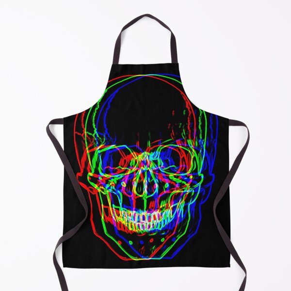 Item preview, Skull Glitch neon gothic skull designed and sold by ArtByStudioNine.