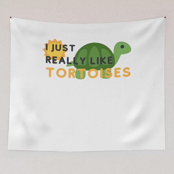 Item preview, I JUST REALLY LIKE TORTOISES - Cute design for tortoises lovers designed and sold by OpenCloset.