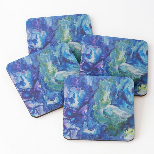 Item preview, Colorful Blue Abstract designed and sold by bordiuzha-art.