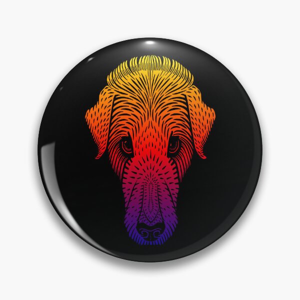 Item preview, Dog's Head with a Long Nose: Edited Dog's Head (1920) By Julie De Graag with Bright Colors and a Stretched Face with an Extended Snout designed and sold by TeachUrb.