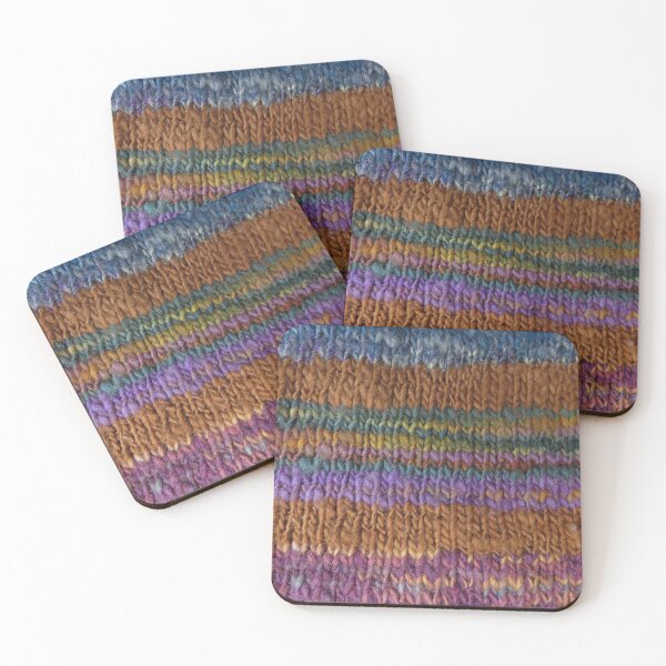 Item preview, Handspun and knit variegated color wool yarns designed and sold by ChillonLeachArt.