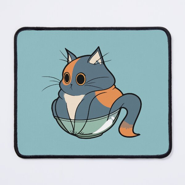 Item preview, Kitty Inside Glass Bowl designed and sold by Bonobofy.