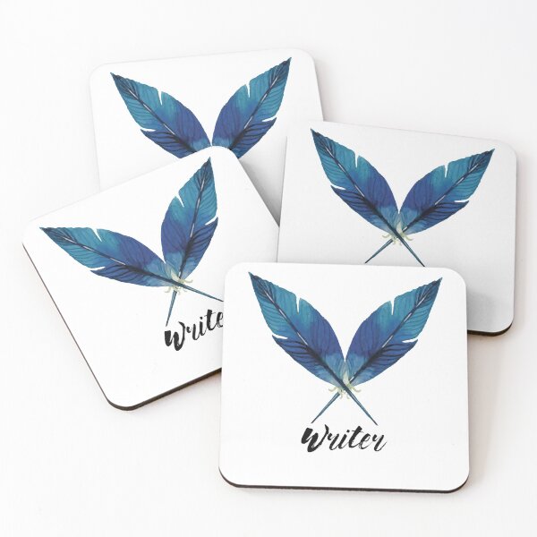 Item preview, Writer! Blue Feathers designed and sold by cadinera.