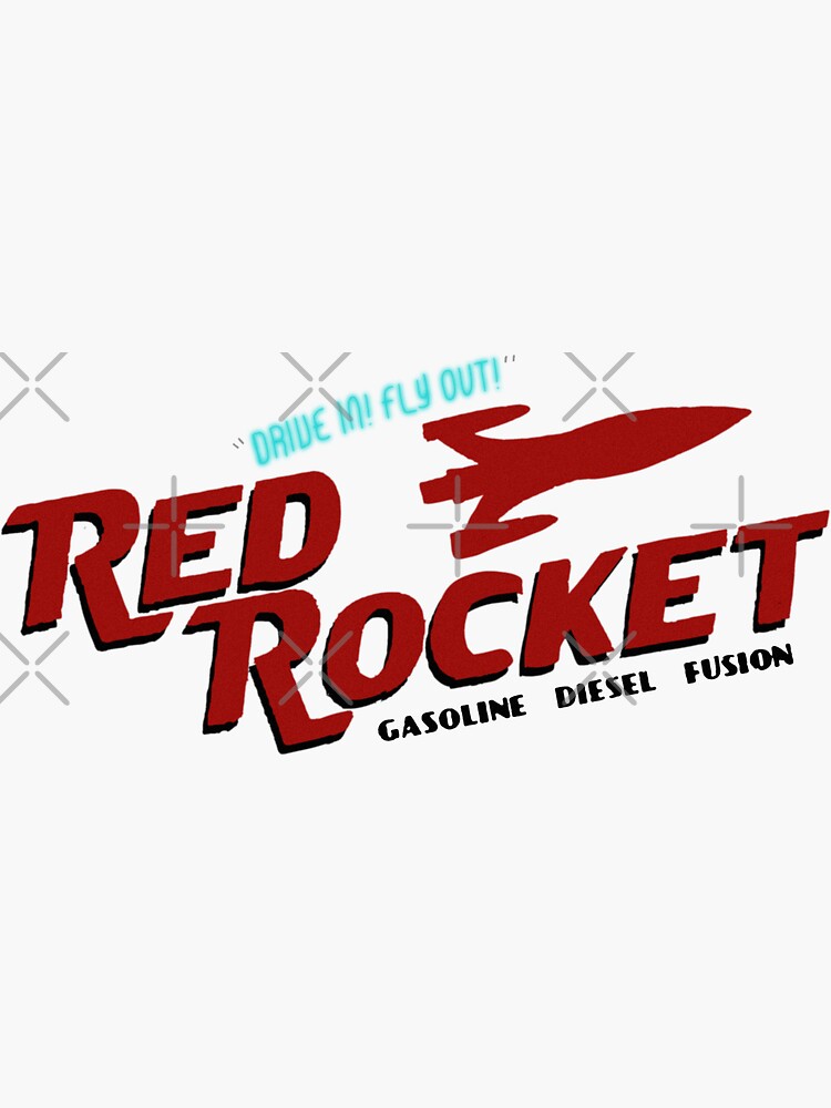  red rocket fallout inspired wall art home decor heckinfarout
