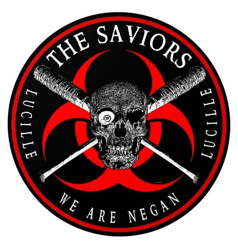 The Saviors Logo The Walking Dead Negan Art Prints By Fan Art Redbubble 9771