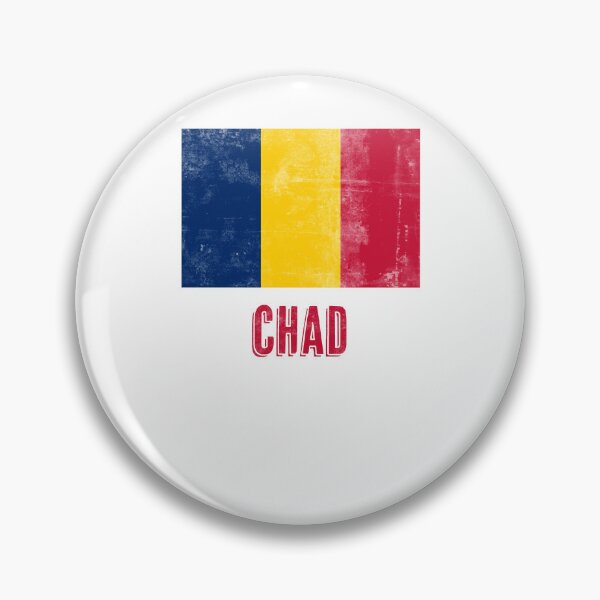 Item preview, Flag of Chad "Grunge" look. designed and sold by KTSubz Faith & Fun Designs.