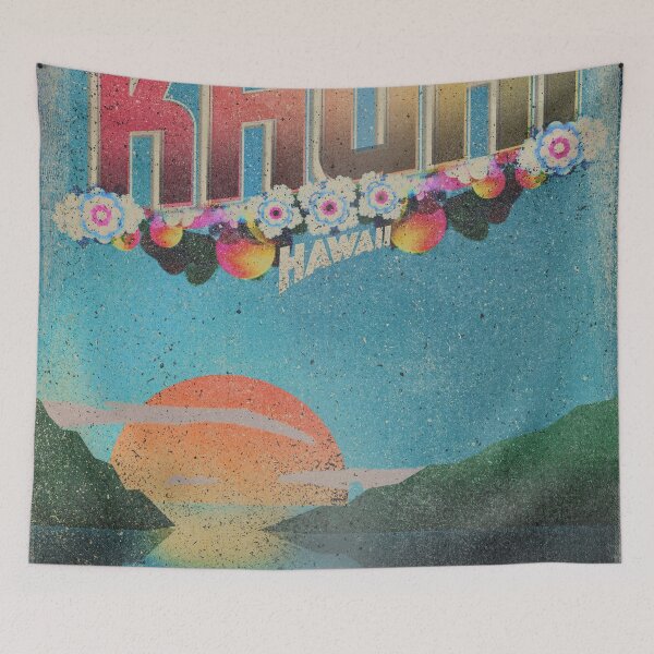 Item preview, Cartel de viaje vintage de Kauai Hawaii designed and sold by WiseLikeStudios.