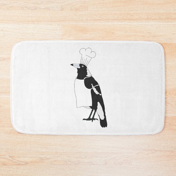 Item preview, Magpie Chef on Bakers White designed and sold by Digitaldingo.