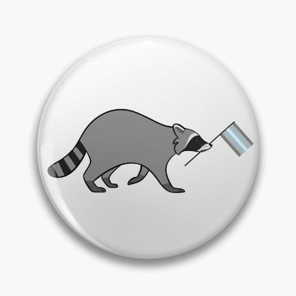 Item preview, Demiboy Pride Raccoon designed and sold by Oreo-Lynx.
