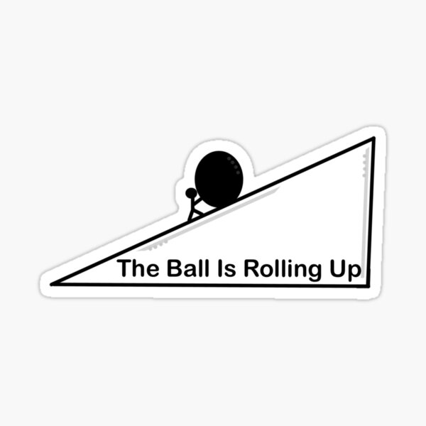 Item preview, The Ball is Rolling Up! designed and sold by emilysartstuff.