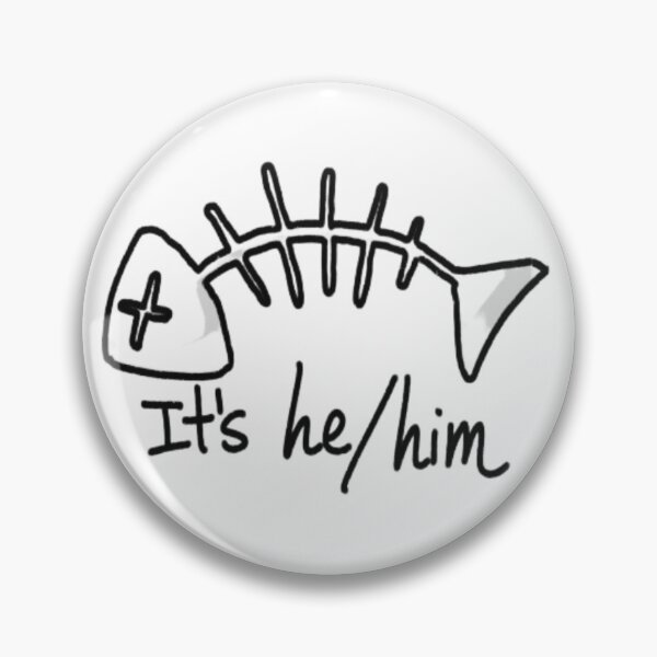 Item preview, Queer Cat Says "It's he/him" designed and sold by SCM Canada.