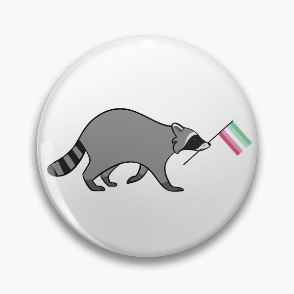 Item preview, Abrosexual Pride Raccoon designed and sold by Oreo-Lynx.