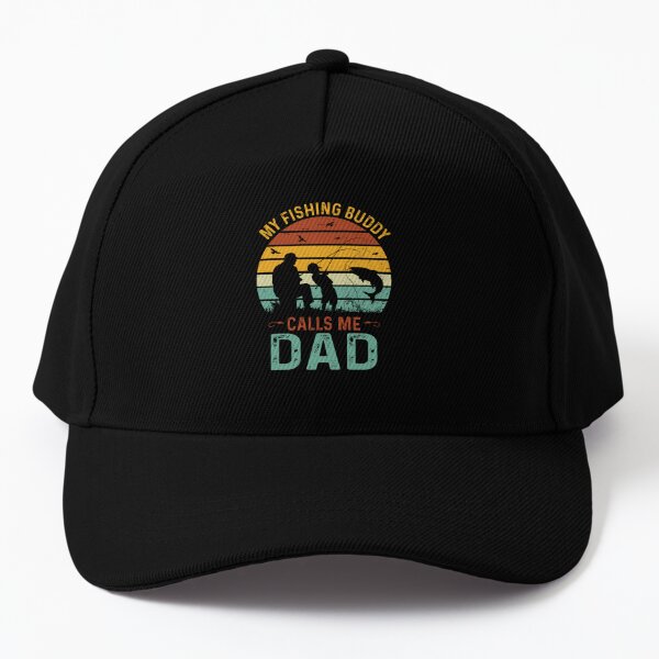 Kids Trucker Hats Papa's Fishing Buddy Dad Father's Day Boys Hats & Girls  Hats