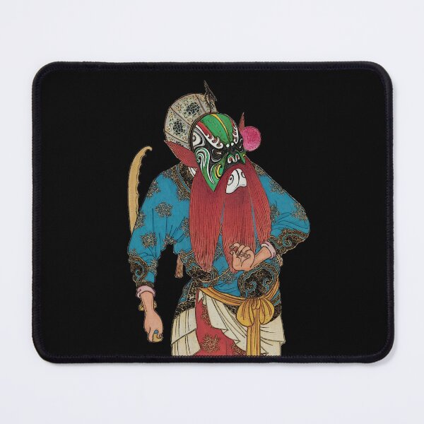 Item preview, Red bearded asian traditional opera actor designed and sold by Zanimations.