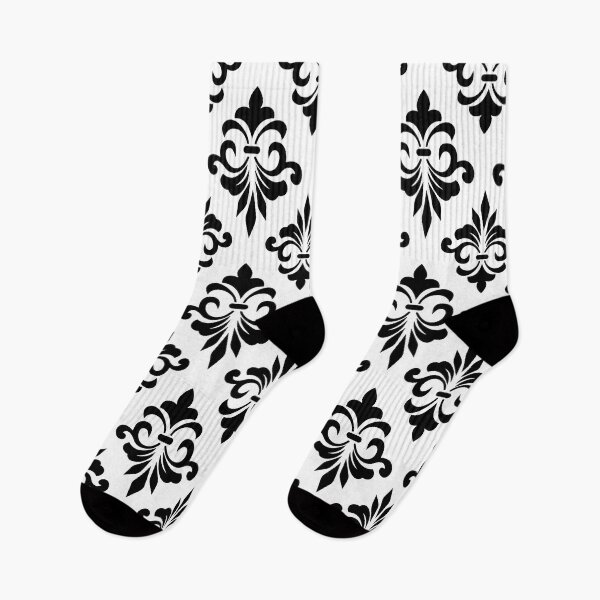 Item preview, Black Geometric Damask Pattern V6 designed and sold by PressedOak.