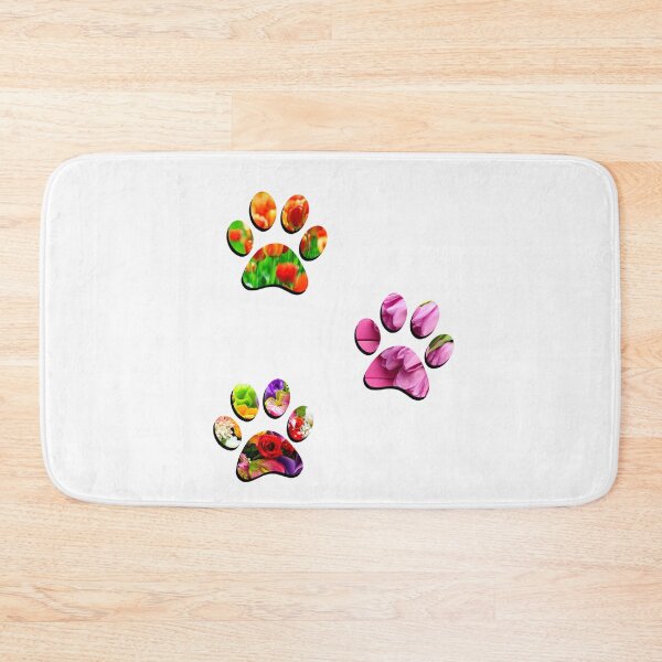 Item preview, Floral Paw Print Trio designed and sold by DonmedPro1.