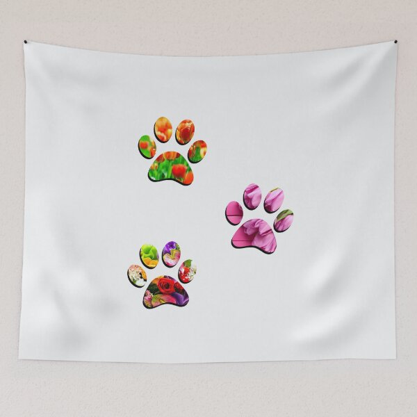Item preview, Floral Paw Print Trio designed and sold by DonmedPro1.