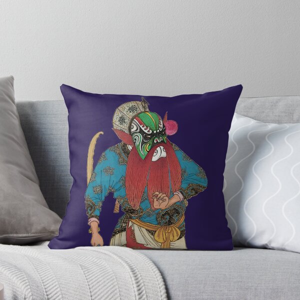 Item preview, Red bearded asian traditional opera actor designed and sold by Zanimations.