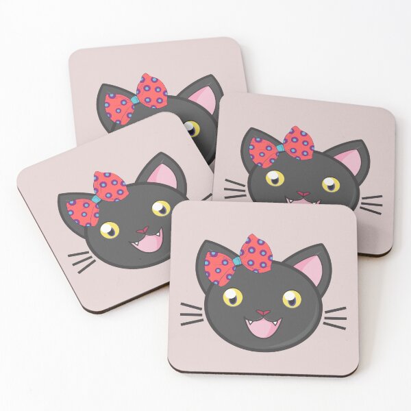 Item preview, Spotted cat face with bow. Sweet vintage cat. designed and sold by EMIPRINCESS.