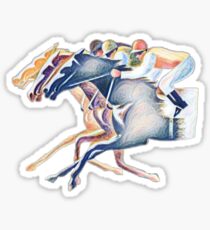 Horse race Sticker