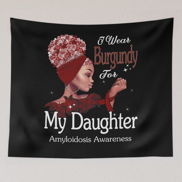 Item preview, Amyloidosis Awareness Black Girl I Wear Burgundy For My Daughter designed and sold by tenjun16.