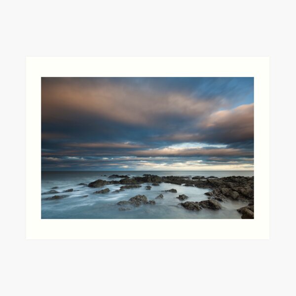north sea sunset Art Print