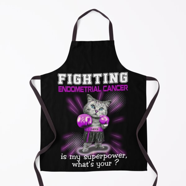 Item preview, Funny Cat Fighting Endometrial Cancer Is My Superpower What's Your designed and sold by Kohend.