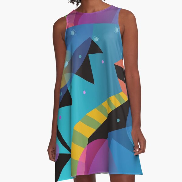 Stairway to Stars A-Line Dress