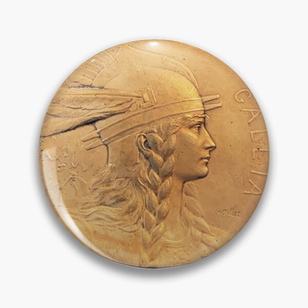 Item preview, GALLIA - Medalla de bronce francesa antigua designed and sold by boltjesdesign.