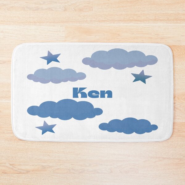 Item preview, Ken Blue Clouds Stars Transparent Name Design designed and sold by debmund.